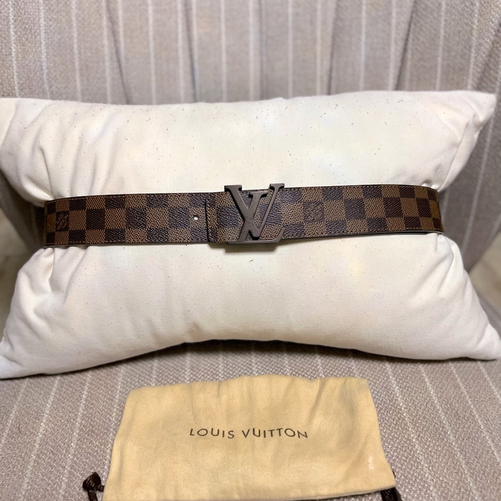 Louis Vuitton  Brown/Tan Damier Belt M9807 90/36